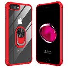 Apple iPhone 7 Plus CaseUp Ring Tough Holder Kılıf Kırmızı